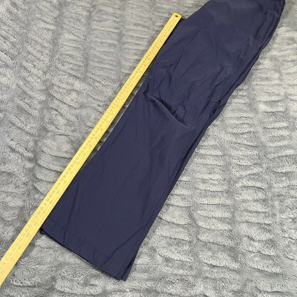 Eddie Bauer Mens Tech‎ Pant 32x28 Navy Blue Nylon Spandex Stretch Hiking 1423671